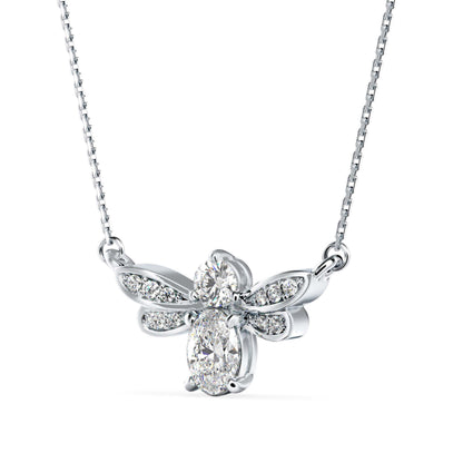 HoneyBee Diamond Pendant Platinum