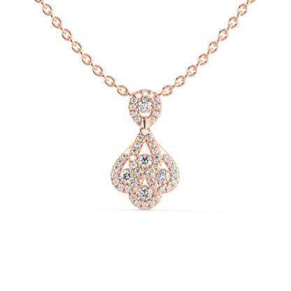 Darcy Charm Diamond Pendant Rose Gold