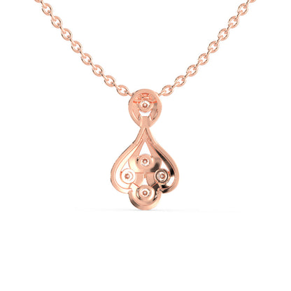 Darcy Charm Diamond Pendant Rose Gold