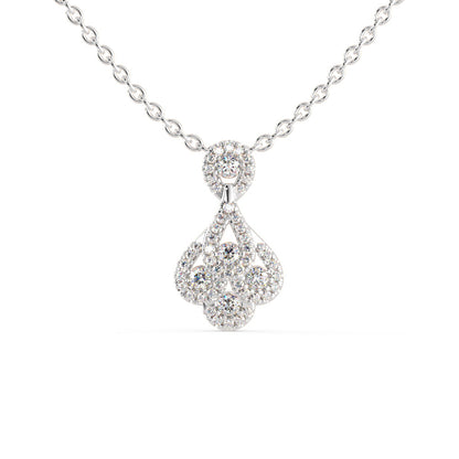 Darcy Charm Diamond Pendant White Gold