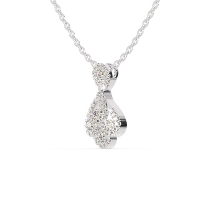 Darcy Charm Diamond Pendant White Gold