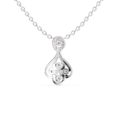 Darcy Charm Diamond Pendant White Gold