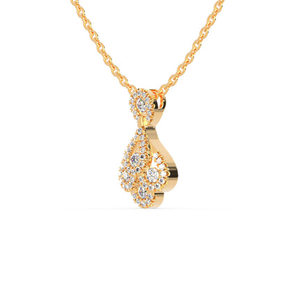 Darcy Charm Diamond Pendant Yellow Gold