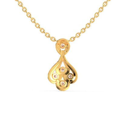 Darcy Charm Diamond Pendant Yellow Gold