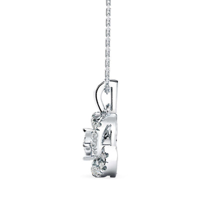 Techie Diamond Pendant Platinum