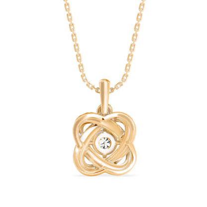 Techie Diamond Pendant Yellow Gold