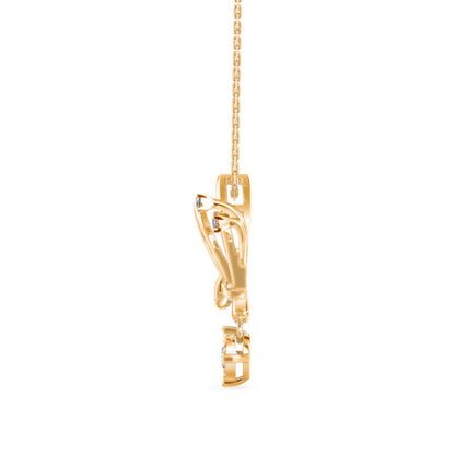 Orderly Charm Diamond Pendant Yellow Gold