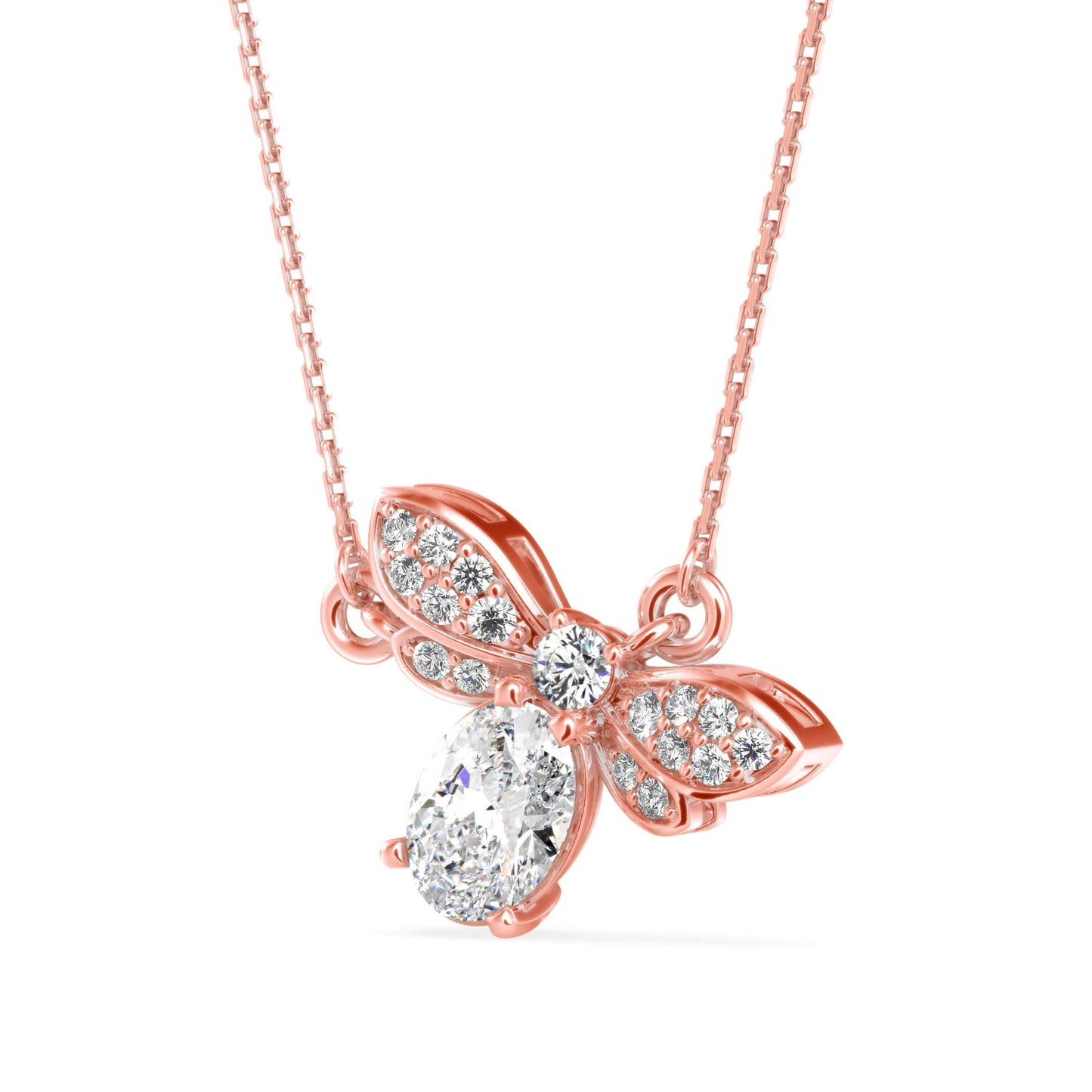 Dazzling Elegance Pendant Rose Gold