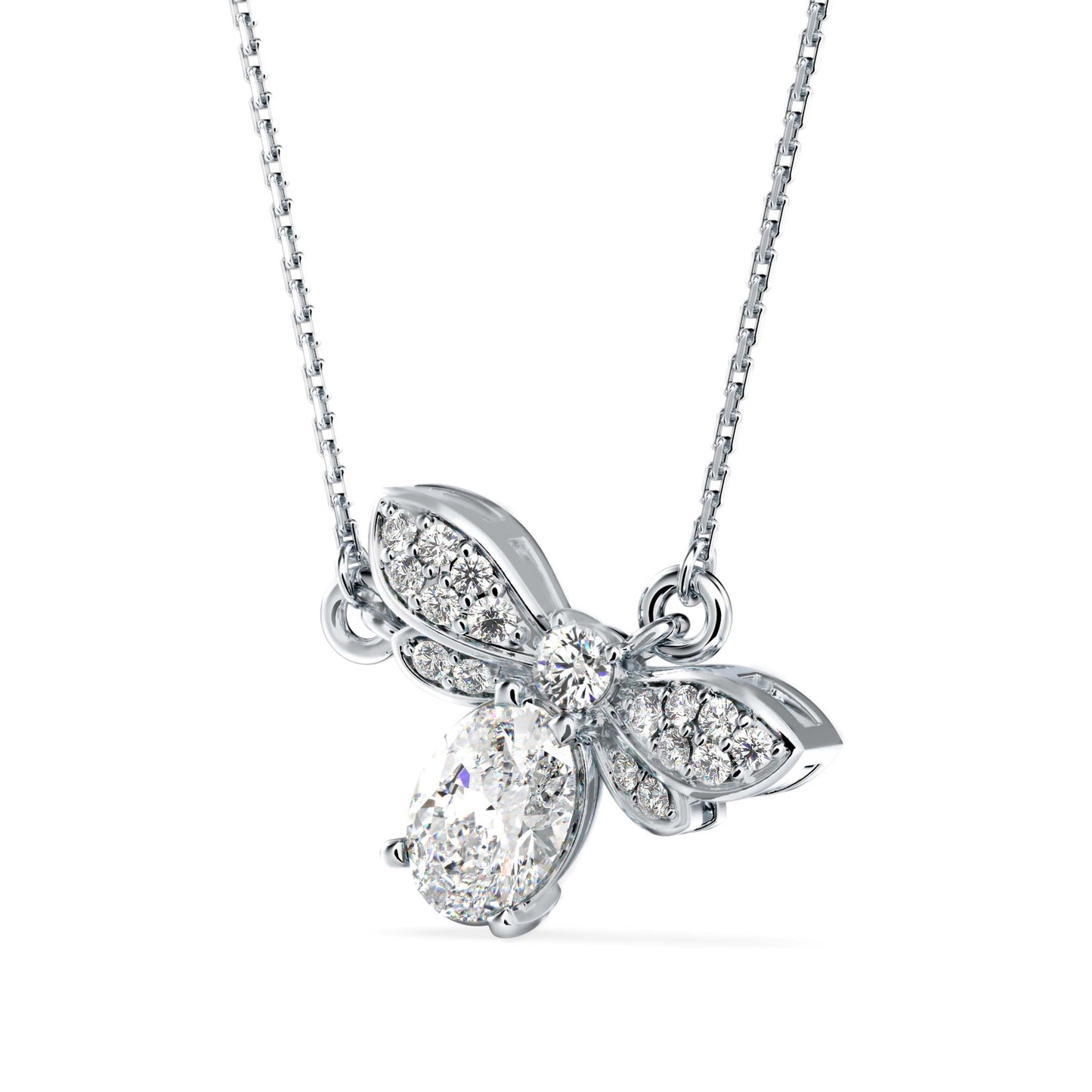 Dazzling Elegance Pendant Platinum