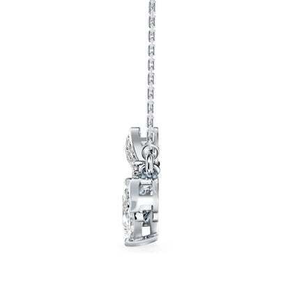 Dazzling Elegance Pendant Platinum