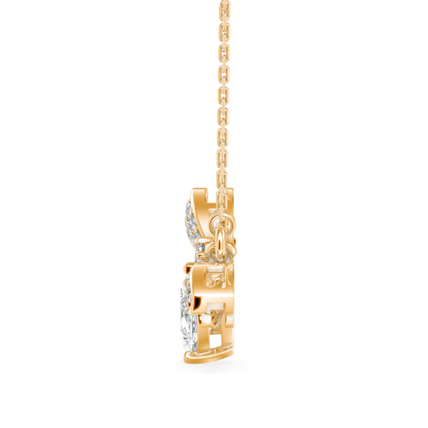 Dazzling Elegance Pendant Yellow Gold