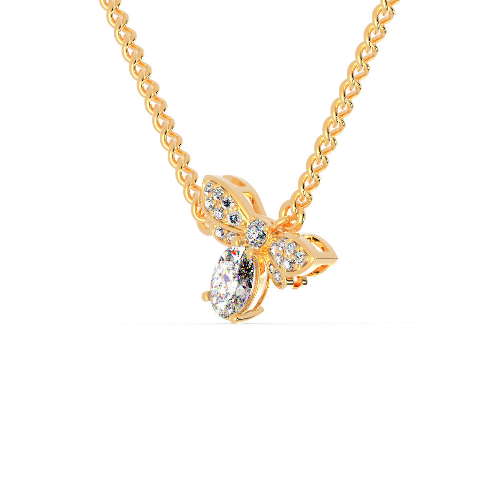 Dazzling Elegance Pendant Yellow Gold