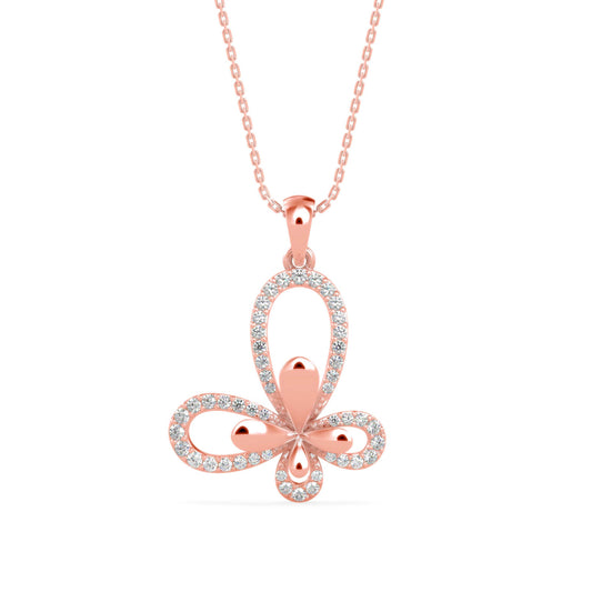 Laufey Diamond Pendant Rose Gold