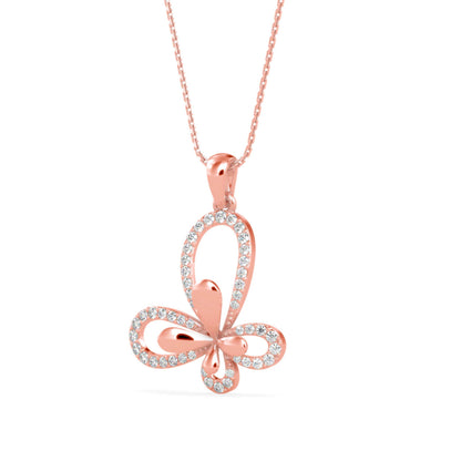 Laufey Diamond Pendant Rose Gold