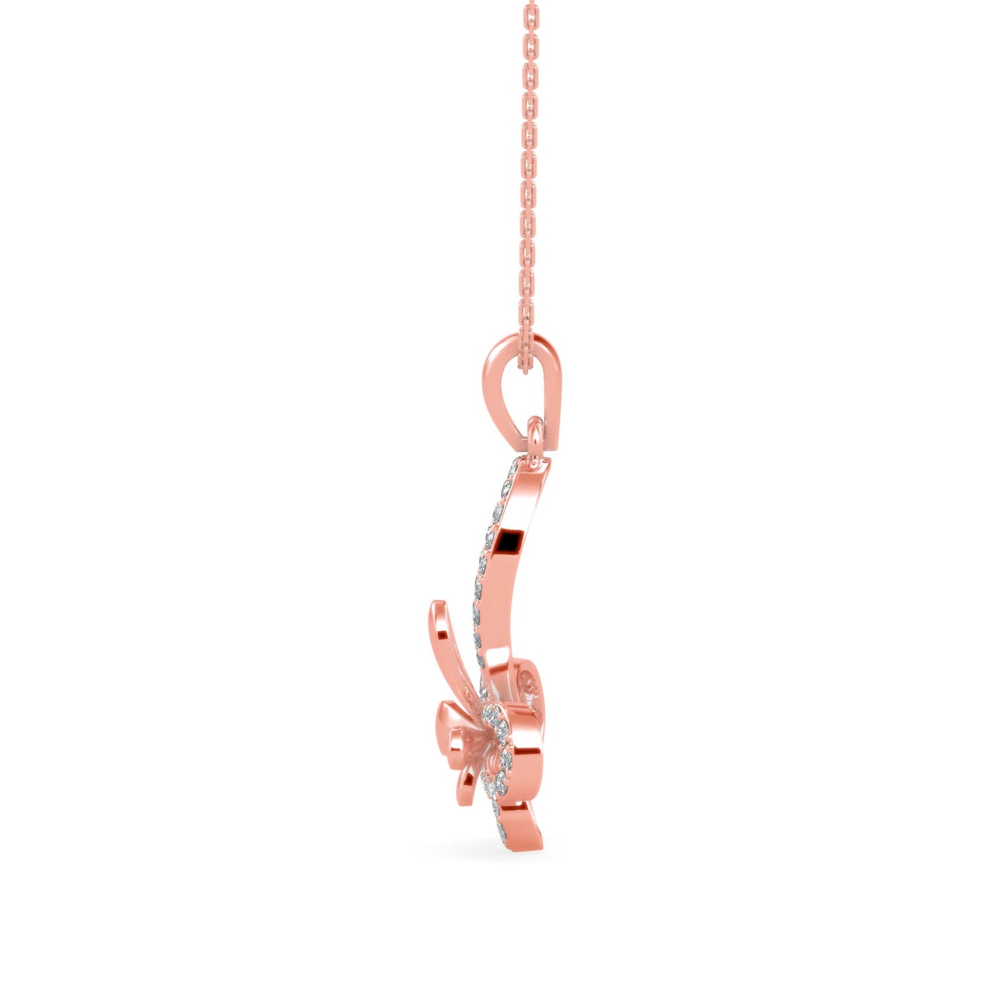 Laufey Diamond Pendant Rose Gold