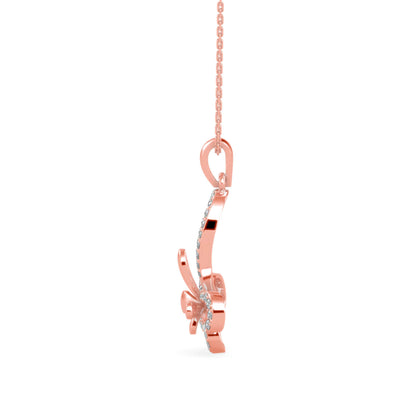 Laufey Diamond Pendant Rose Gold