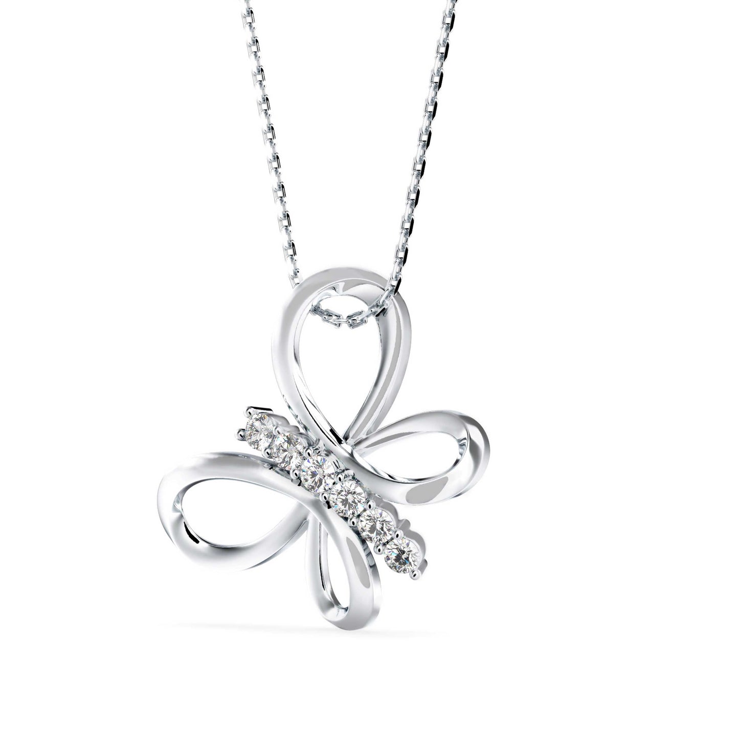 Monarch Diamond Pendant Platinum