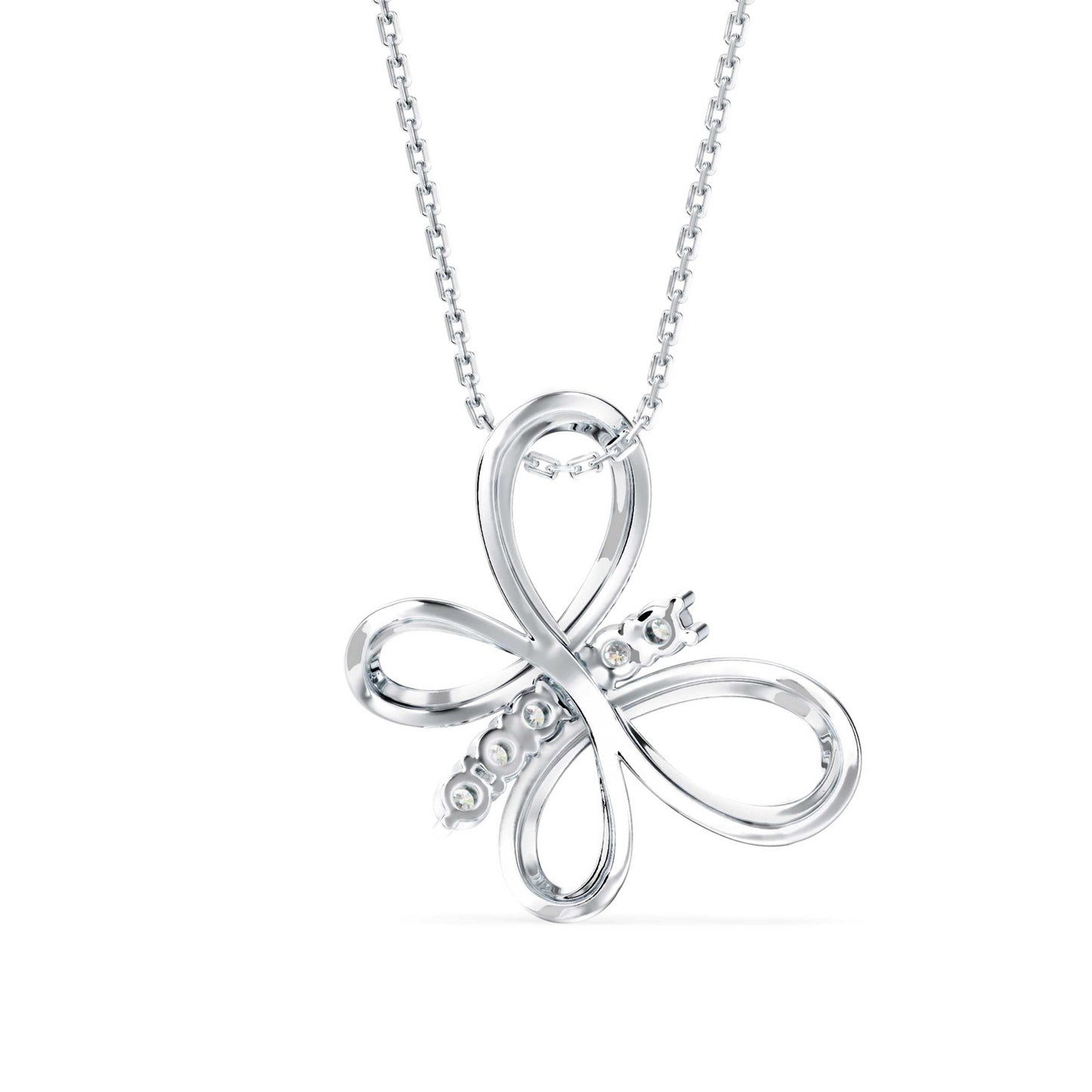 Monarch Diamond Pendant Platinum