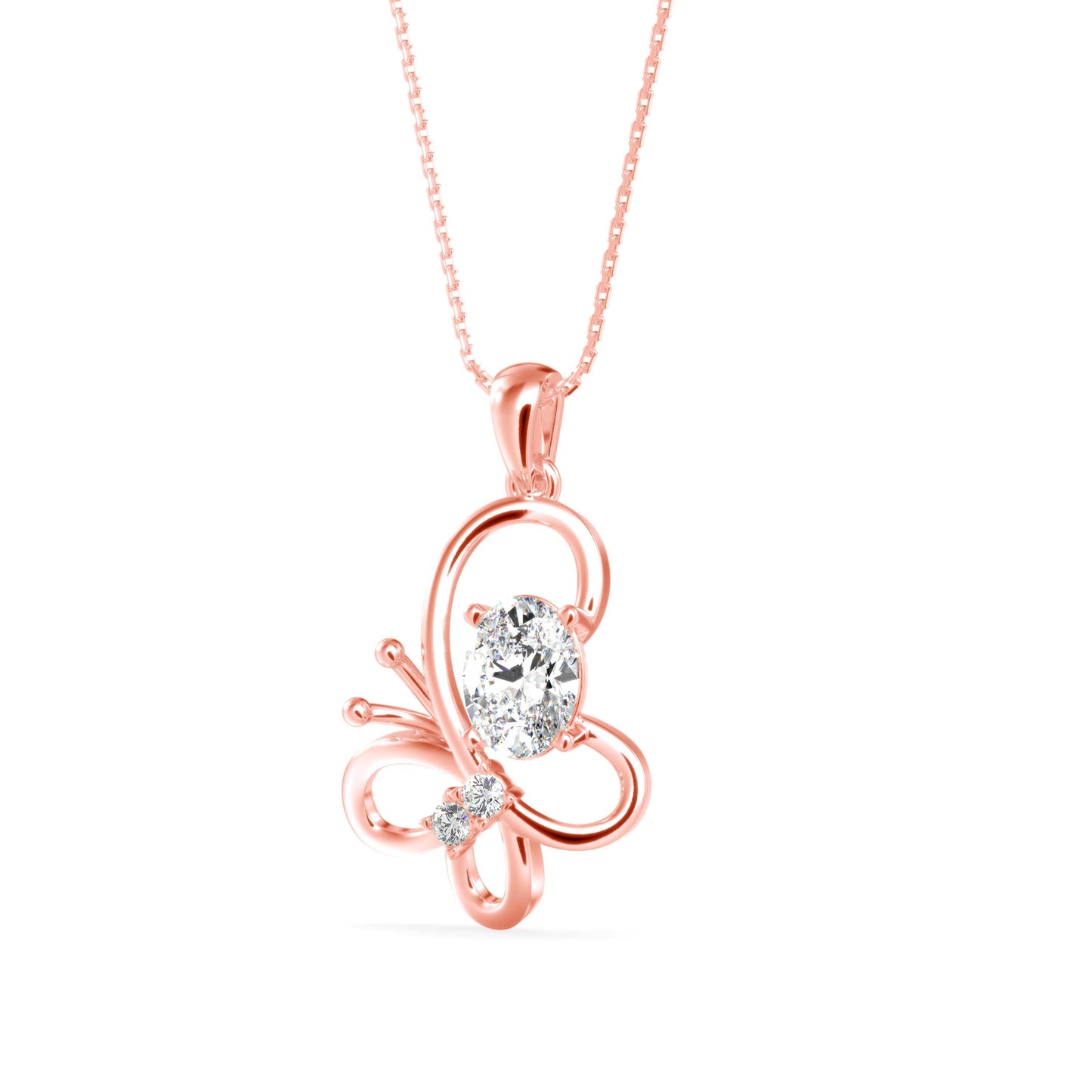 Flirty Diamond Pendant Rose Gold