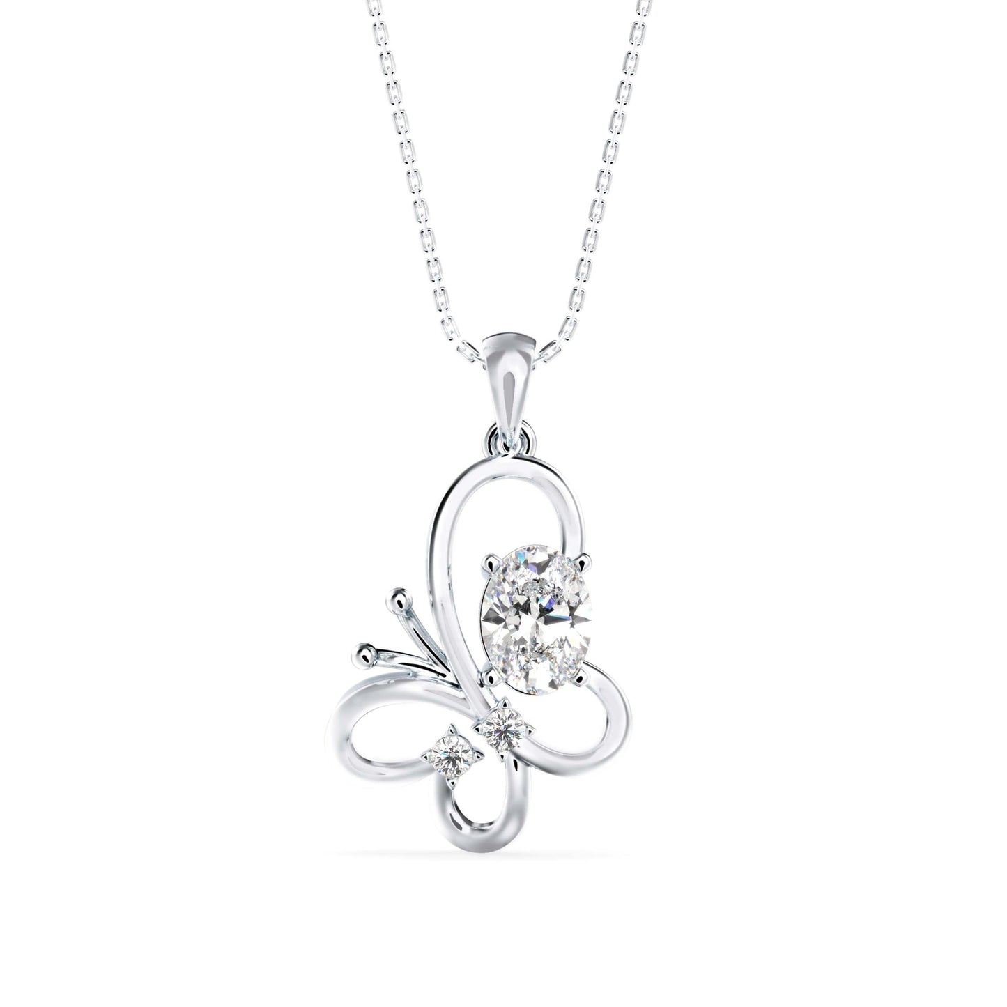 Flirty Diamond Pendant White Gold