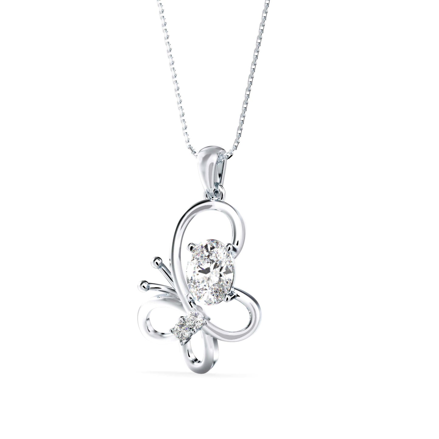 Flirty Diamond Pendant White Gold