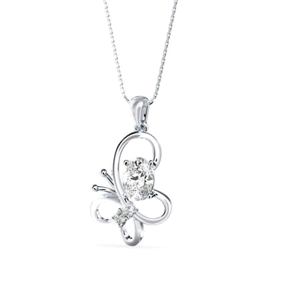 Flirty Diamond Pendant White Gold