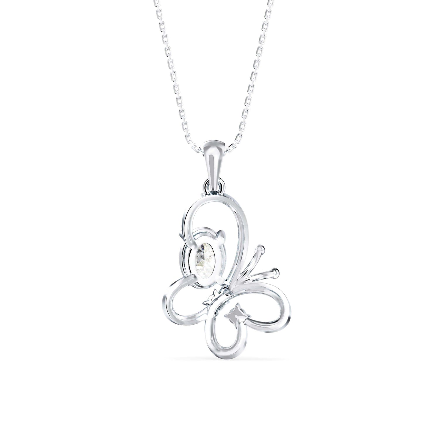 Flirty Diamond Pendant White Gold