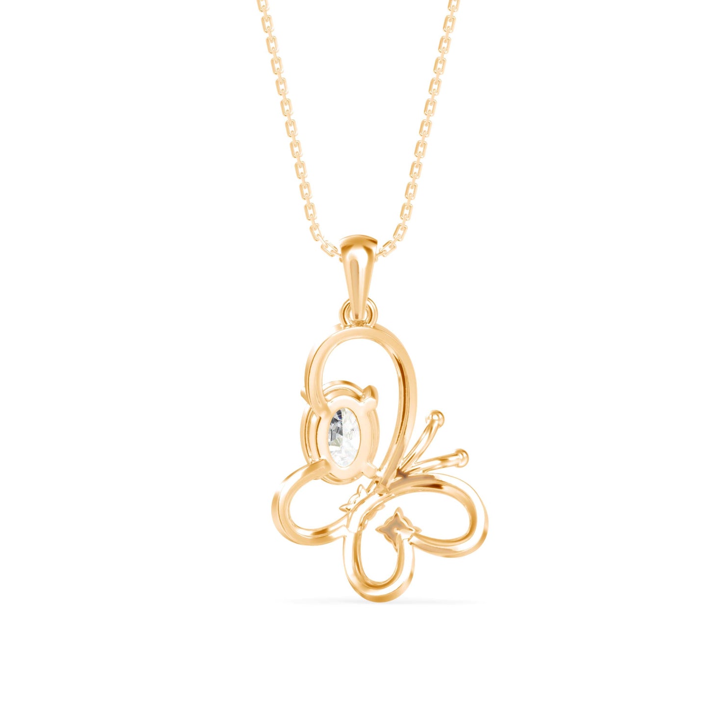 Flirty Diamond Pendant Yellow Gold