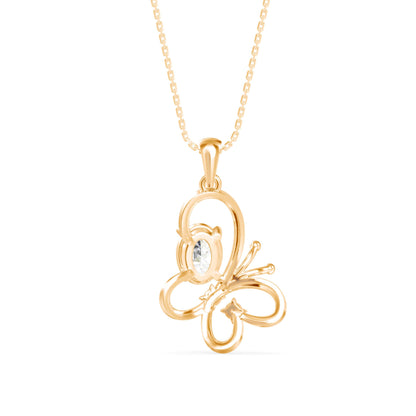 Flirty Diamond Pendant Yellow Gold