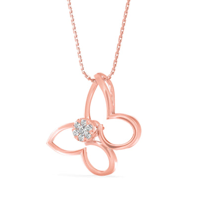 Light Mash Diamond Pendant Rose Gold