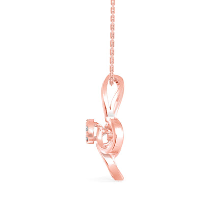 Light Mash Diamond Pendant Rose Gold