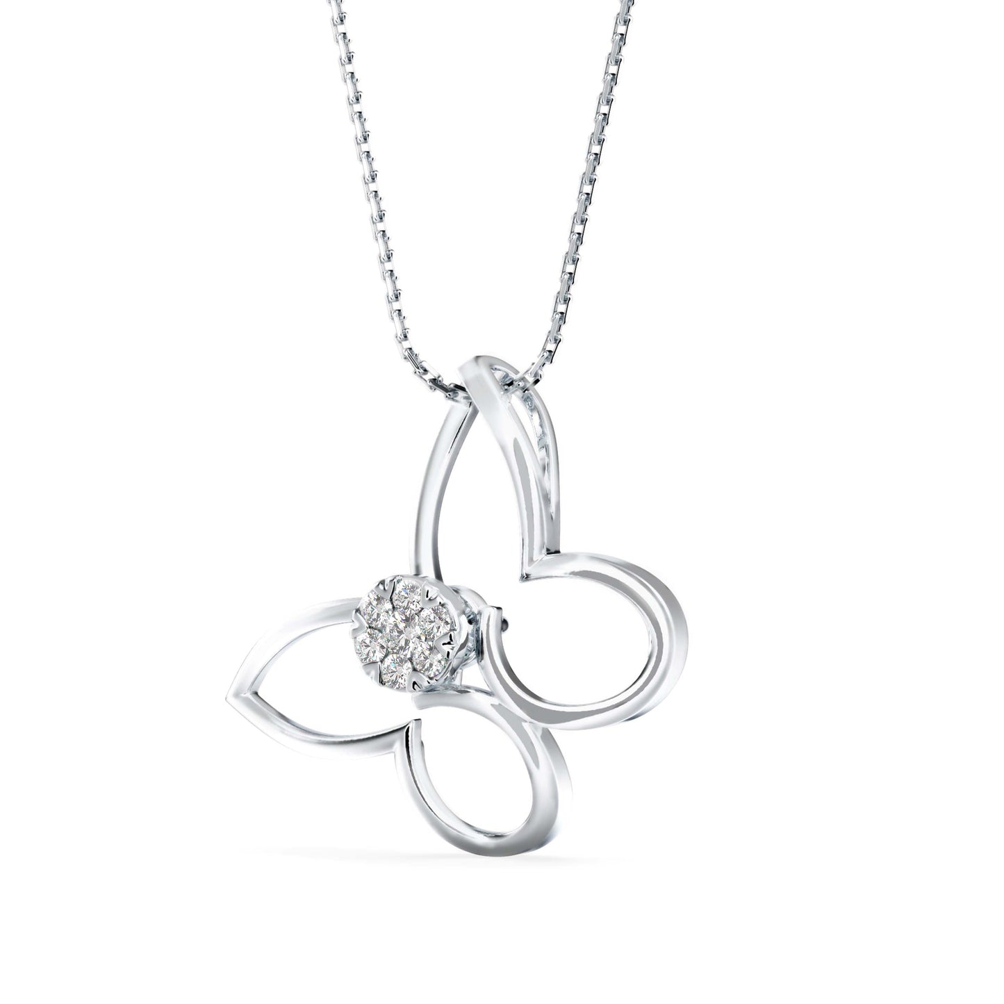 Light Mash Diamond Pendant Platinum