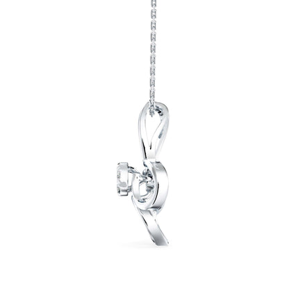 Light Mash Diamond Pendant White Gold