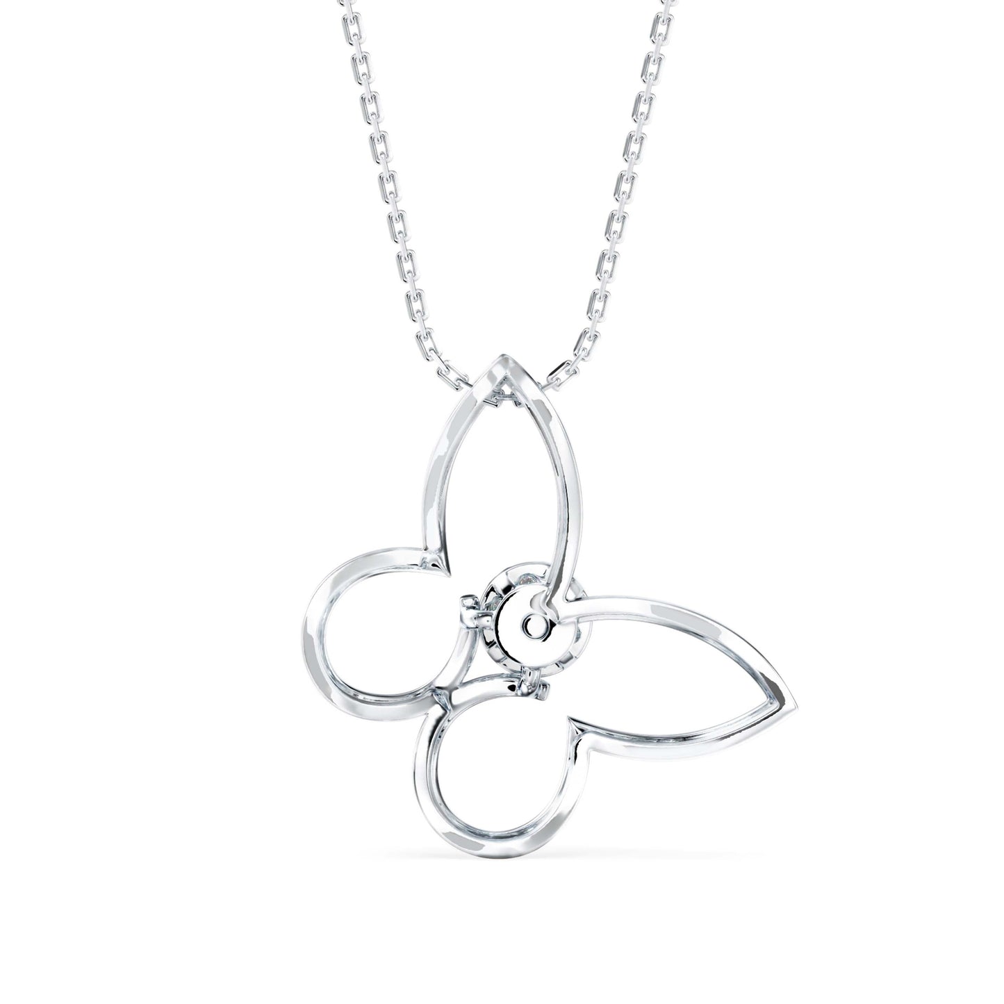 Light Mash Diamond Pendant White Gold