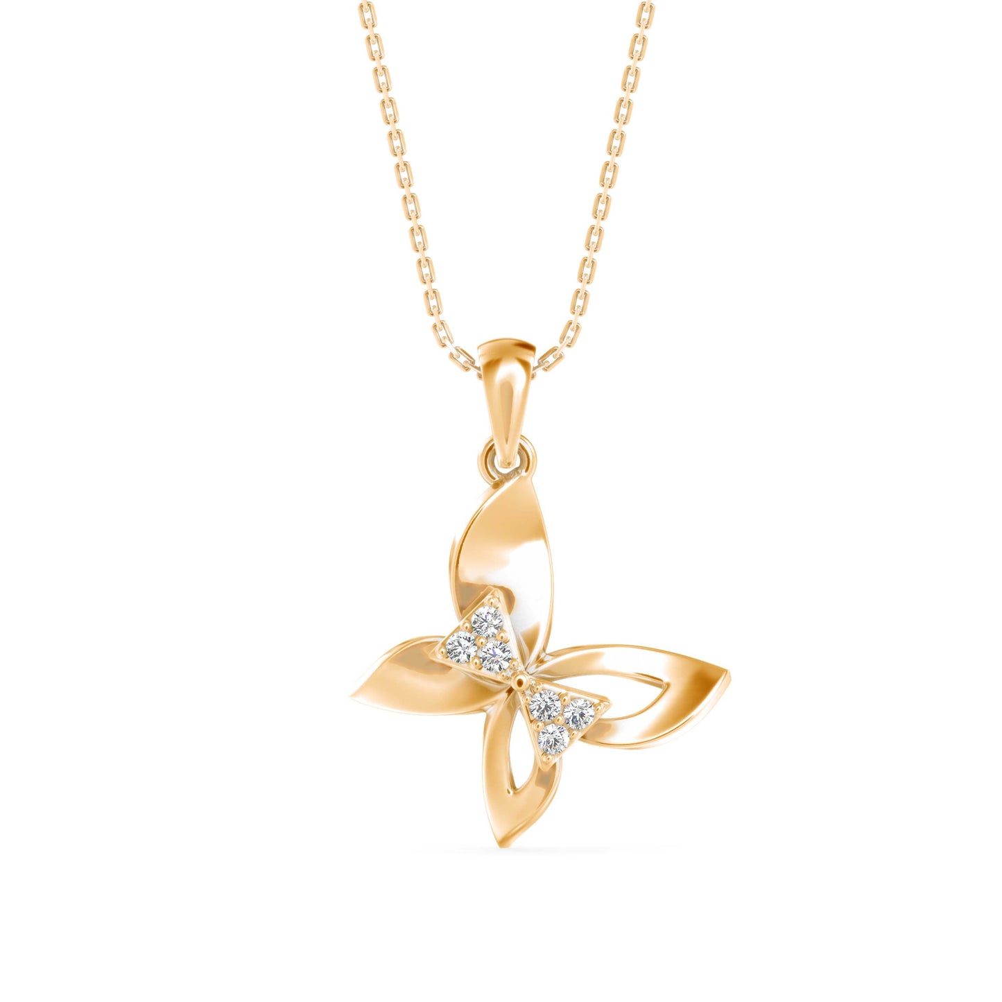 Buckeye Diamond Pendant Yellow Gold