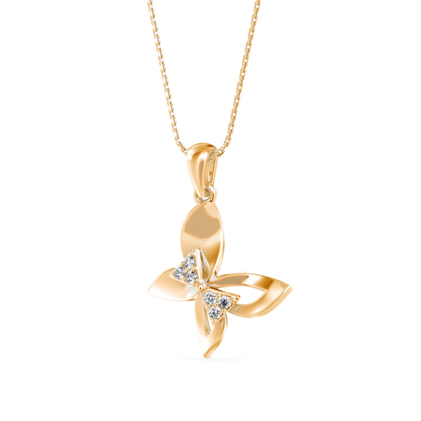 Buckeye Diamond Pendant Yellow Gold