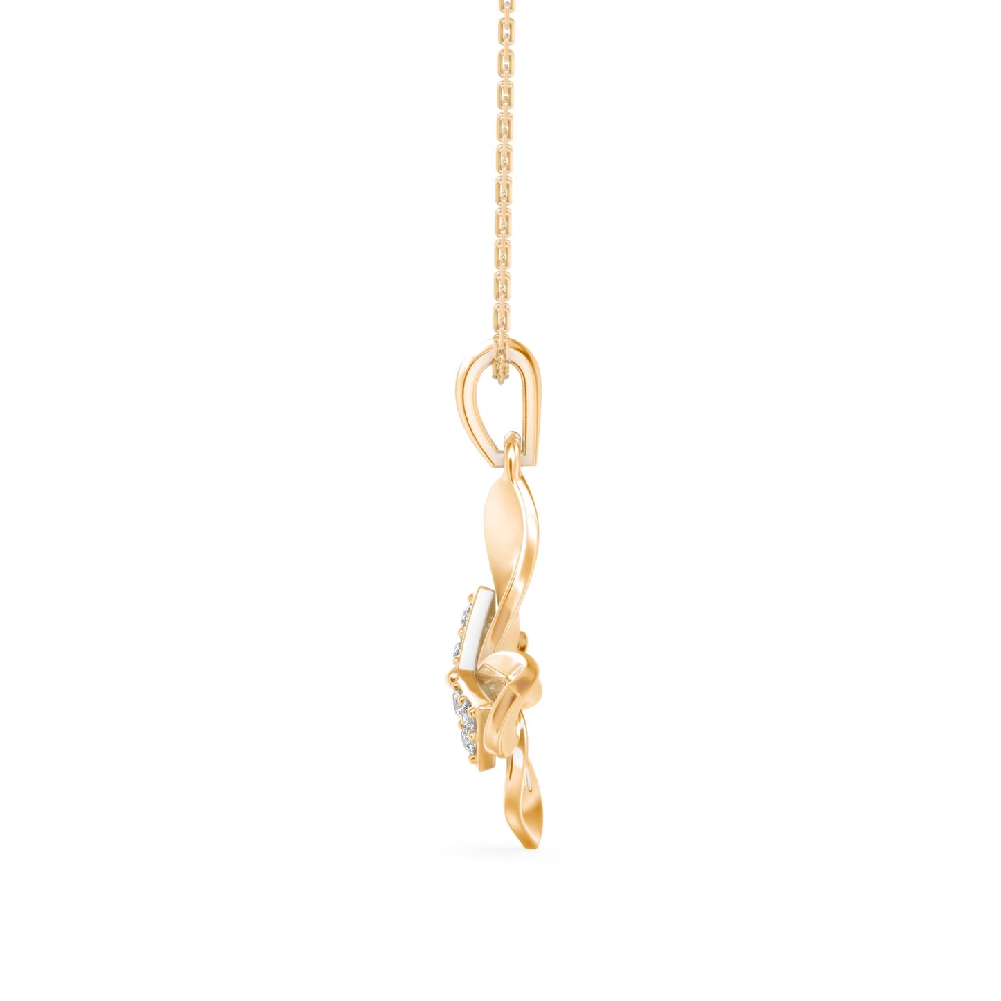 Buckeye Diamond Pendant Yellow Gold