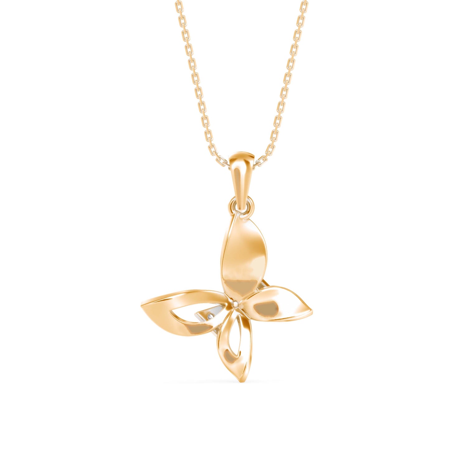 Buckeye Diamond Pendant Yellow Gold