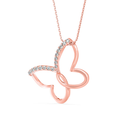 Mollo Light Diamond Pendant Rose Gold