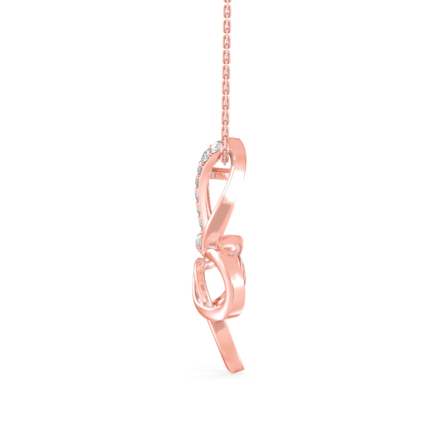 Mollo Light Diamond Pendant Rose Gold