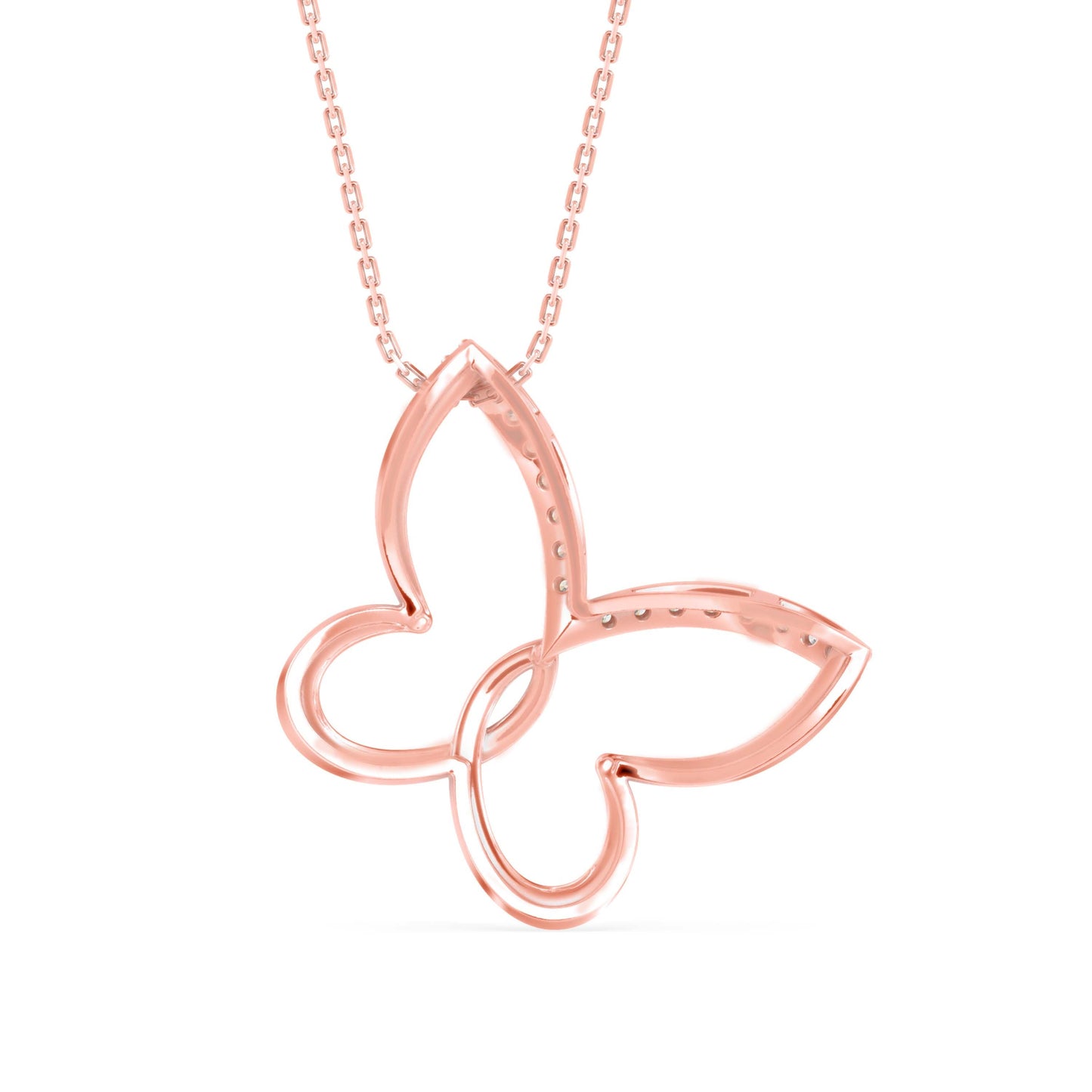 Mollo Light Diamond Pendant Rose Gold