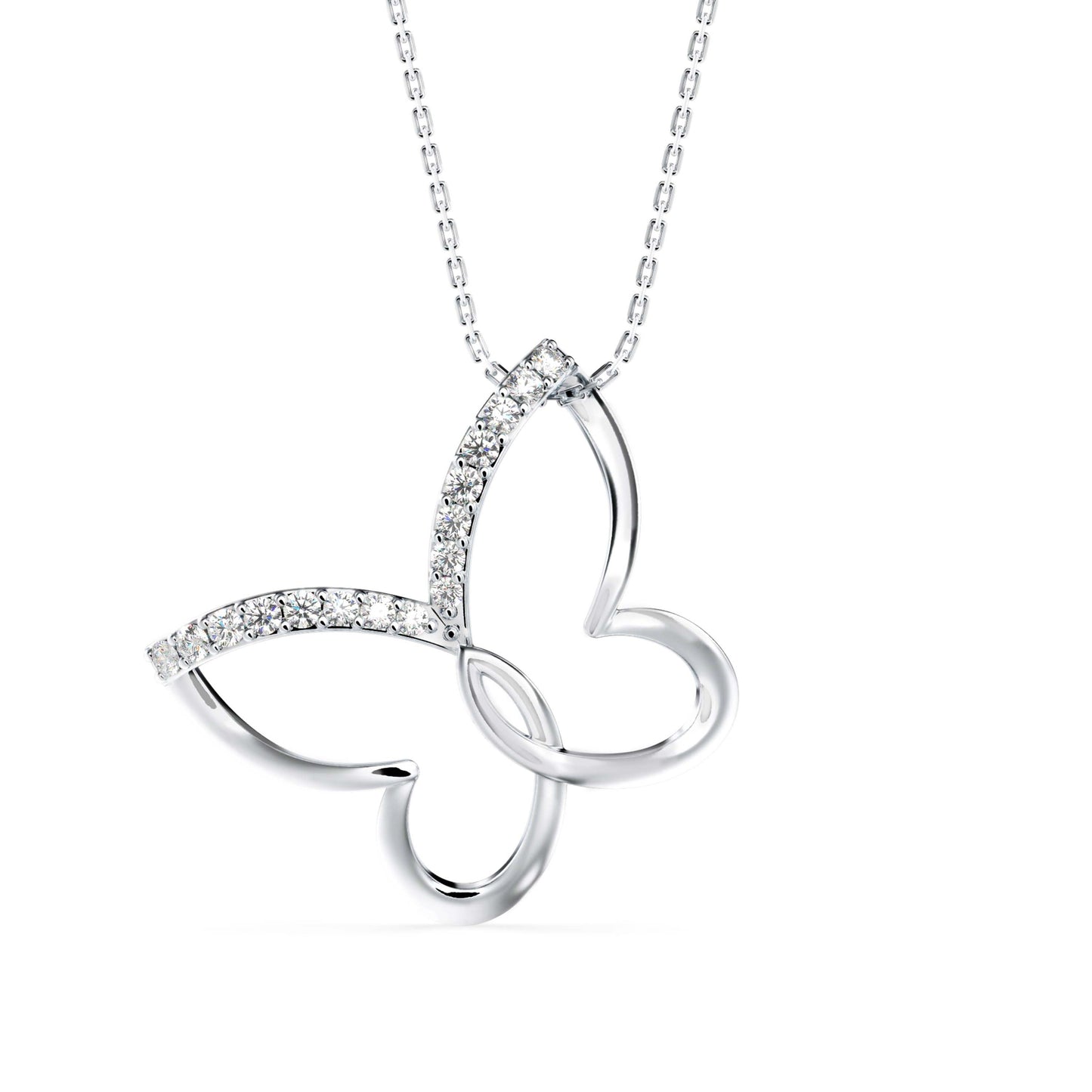 Mollo Light Diamond Pendant Platinum