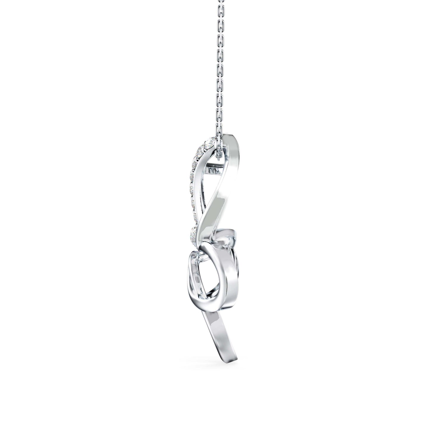 Mollo Light Diamond Pendant Platinum