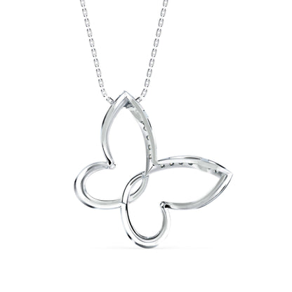 Mollo Light Diamond Pendant White Gold