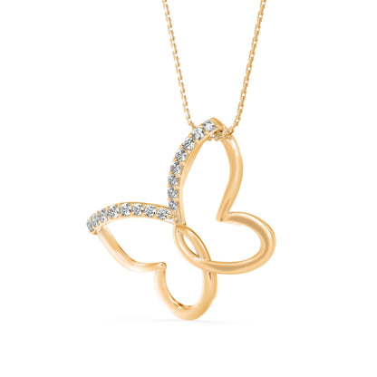 Mollo Light Diamond Pendant Yellow Gold