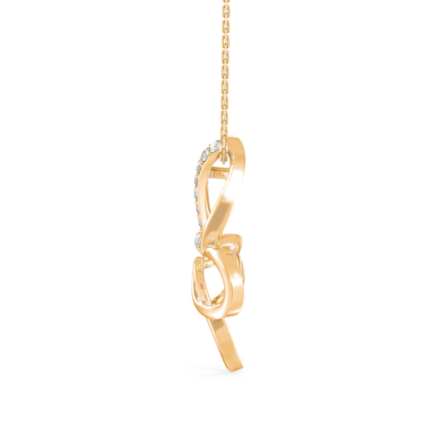 Mollo Light Diamond Pendant Yellow Gold