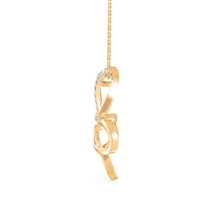 Mollo Light Diamond Pendant Yellow Gold