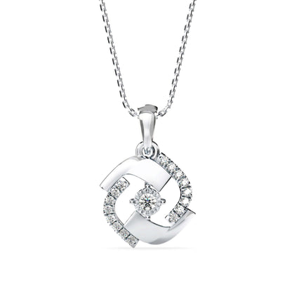 Zoe Charm Diamond Pendant Platinum