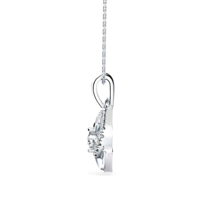 Zoe Charm Diamond Pendant Platinum