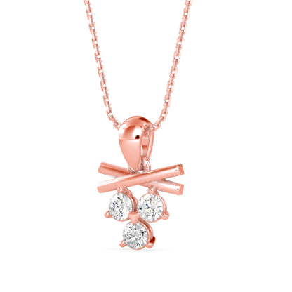 Gellert Diamond Pendant Rose Gold